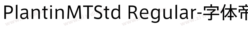 PlantinMTStd Regular字体转换